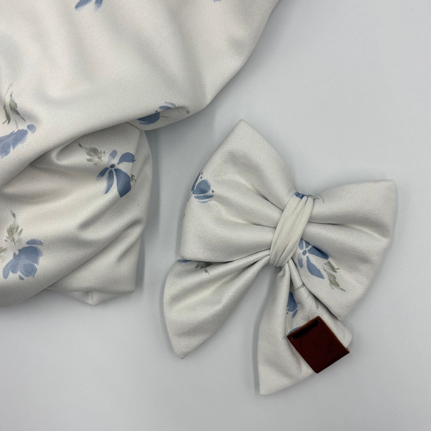 Something Blue Dog Bow