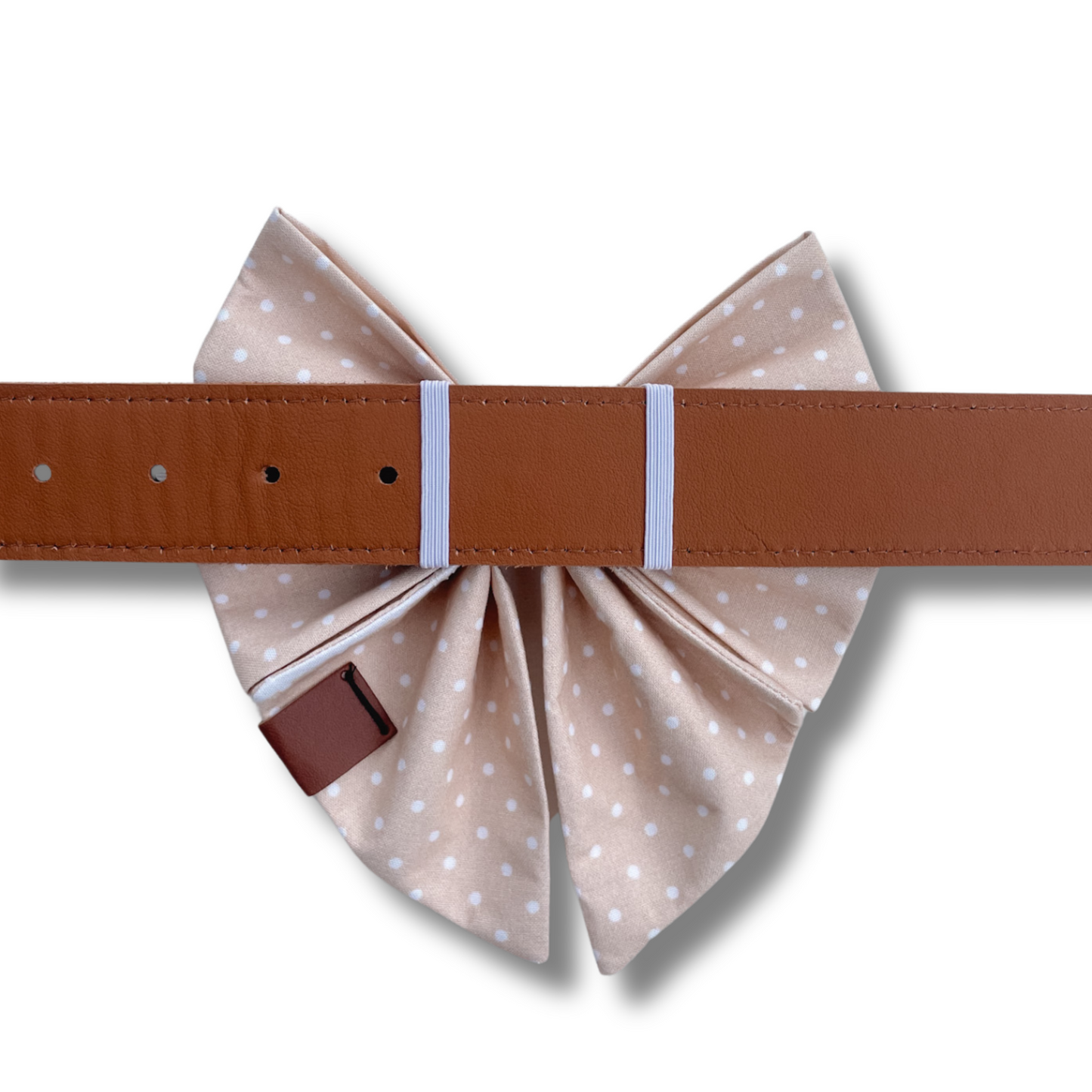 Yellow Polka Dot Dog Bow