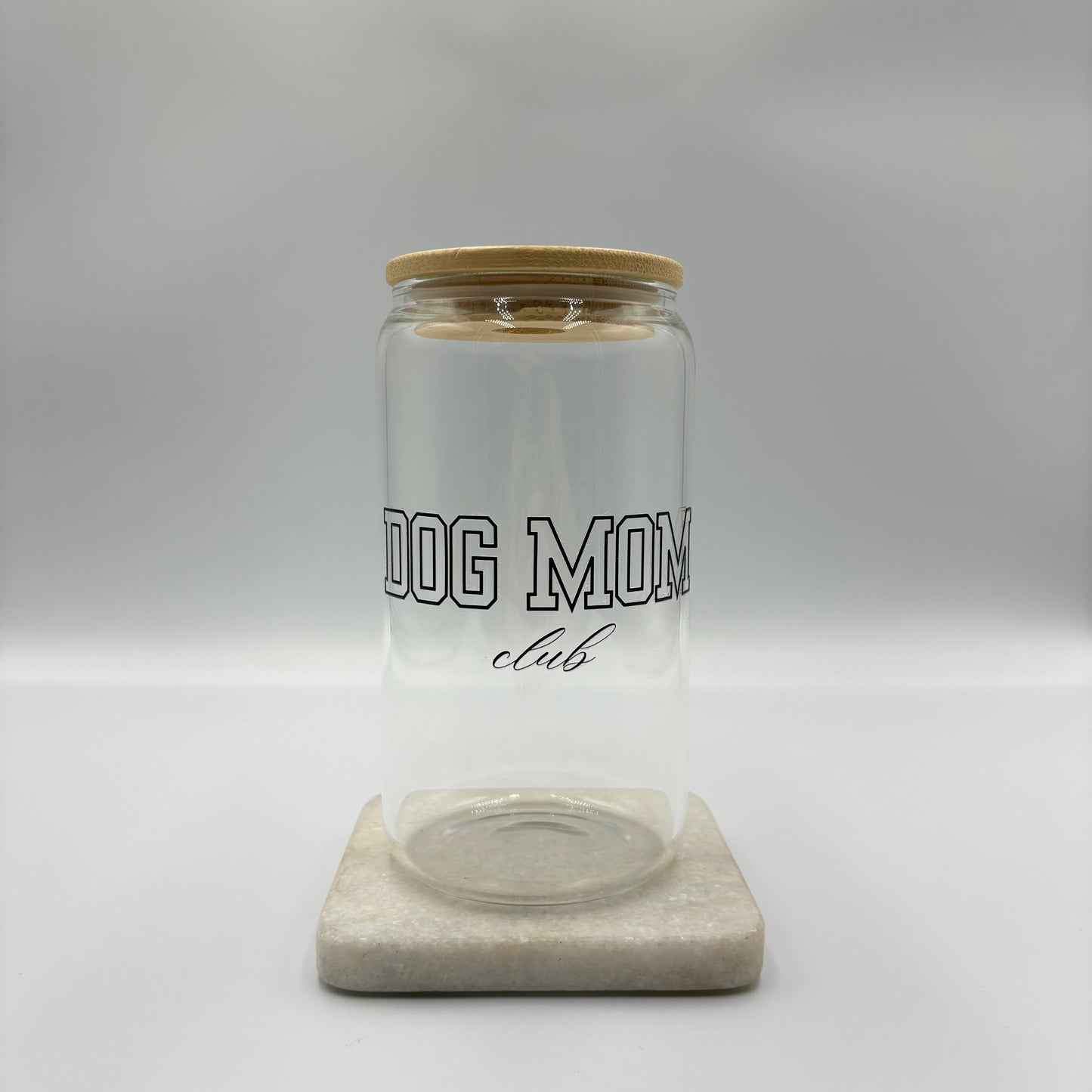 *new* Dog Mom Club 16oz Glass Cup