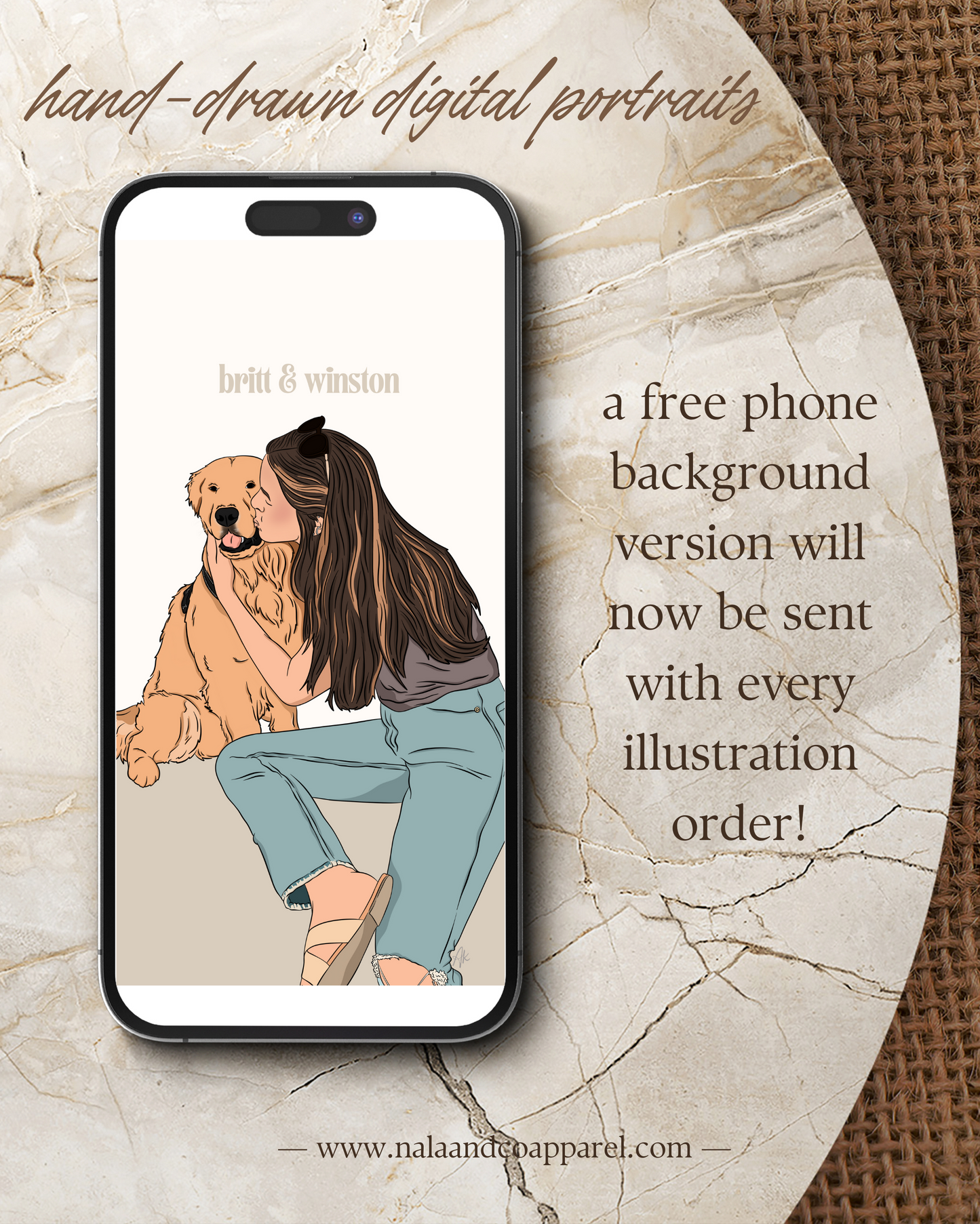 Human AND Pet Digital Portraits *digital product*