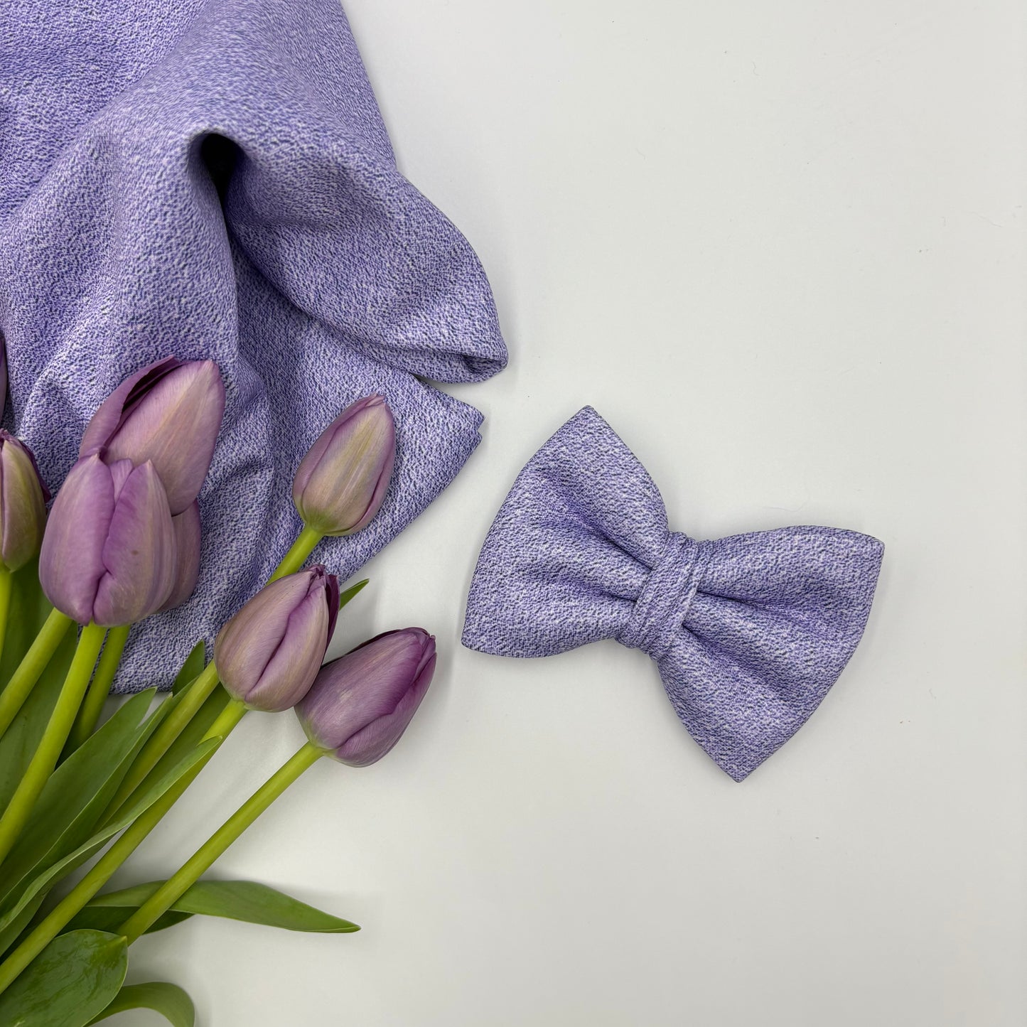 Lavendar Dog Bow