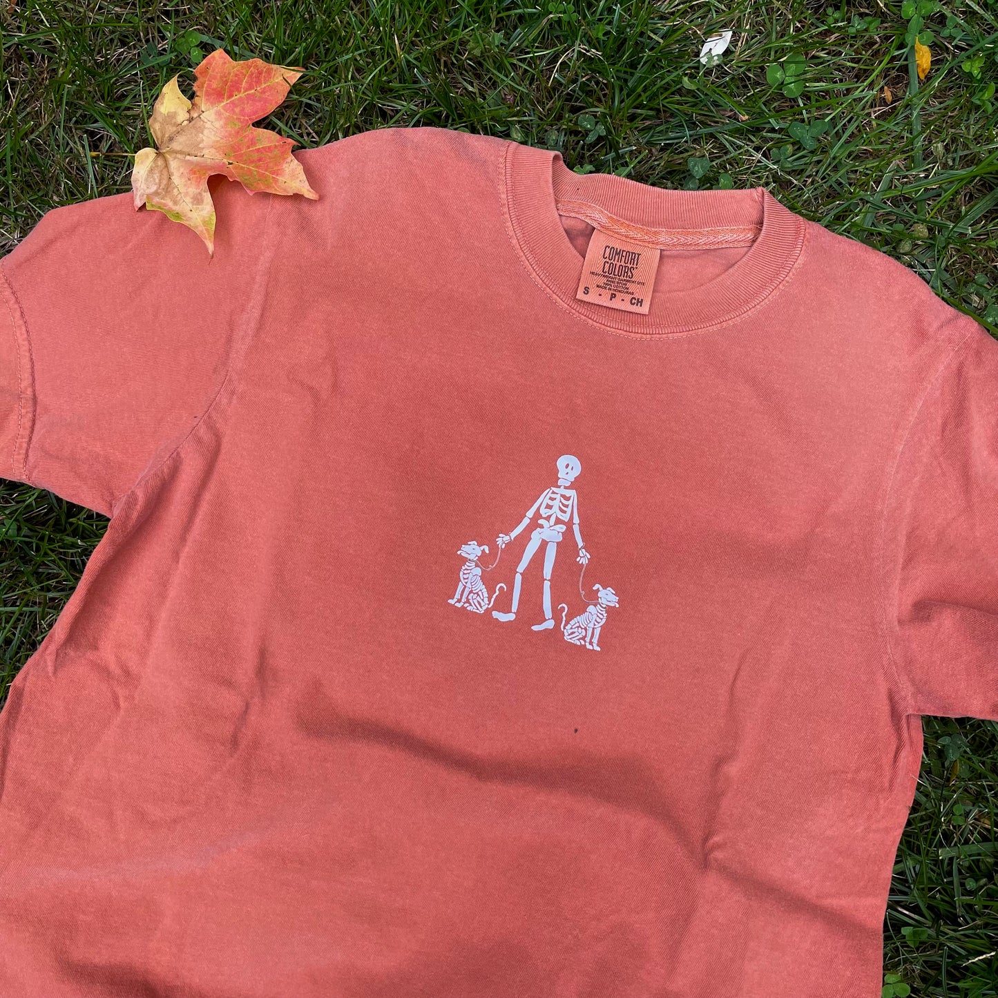 Skelly Dog Tee — 2 Dog Version
