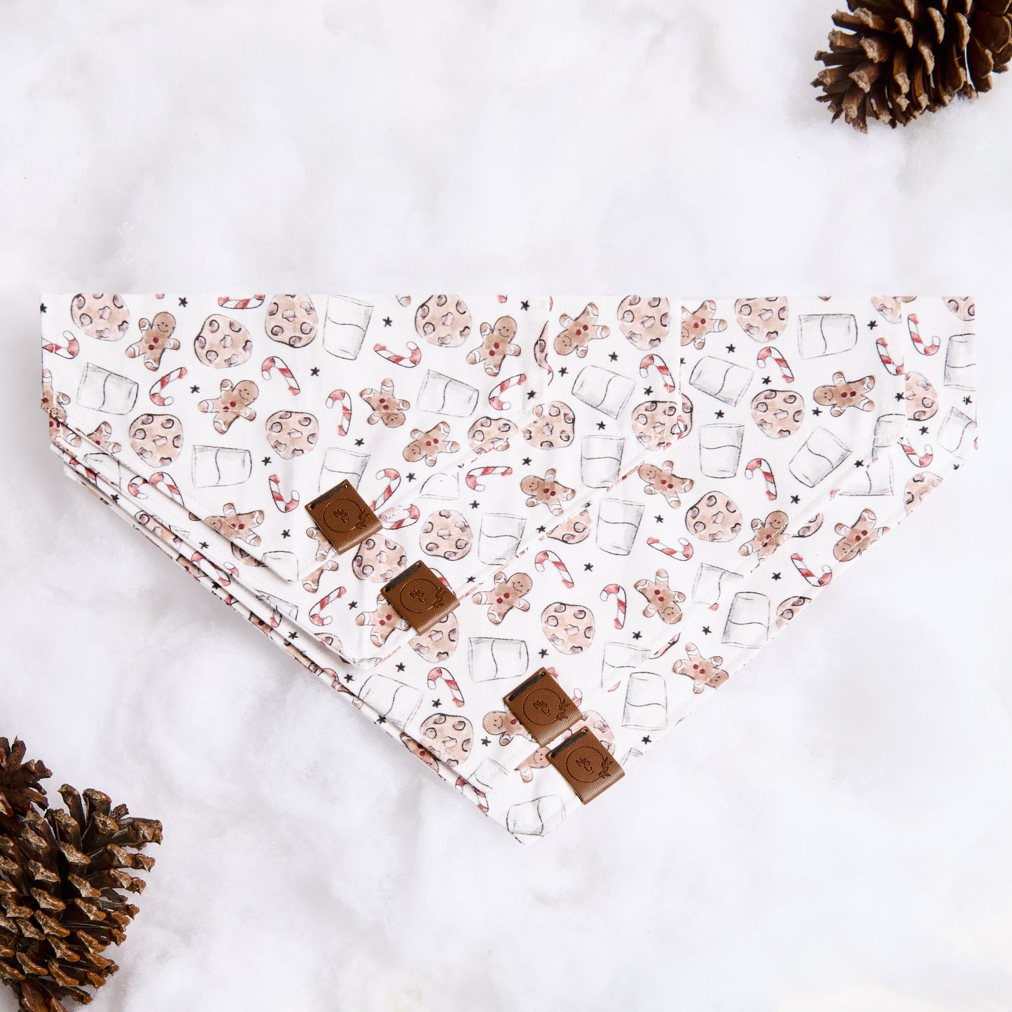 Milk & Cookies Dog Bandana