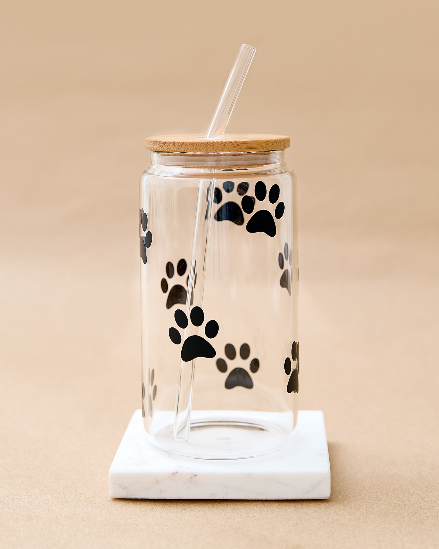 Paws 16oz Glass Cup