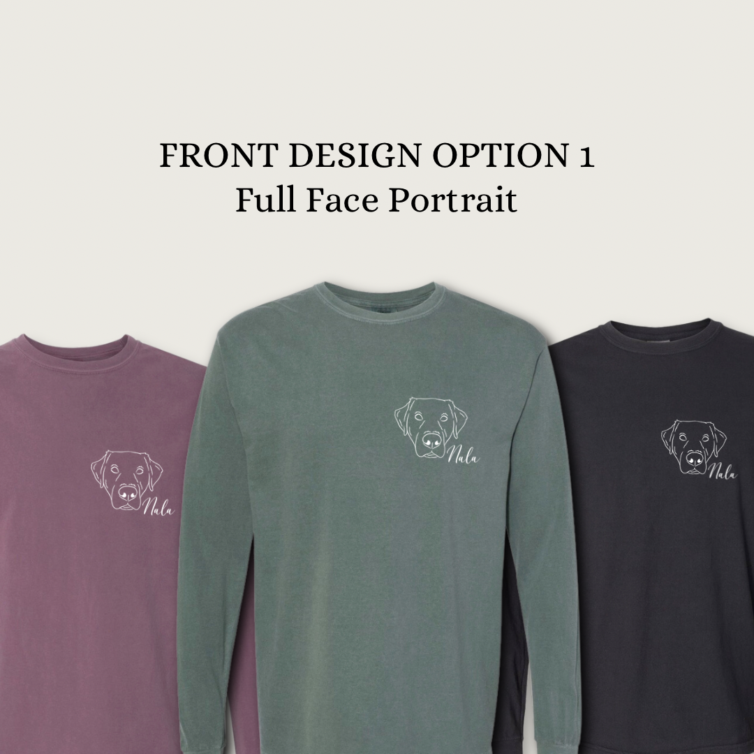 Custom Pet Portrait *Long Sleeve Tee*