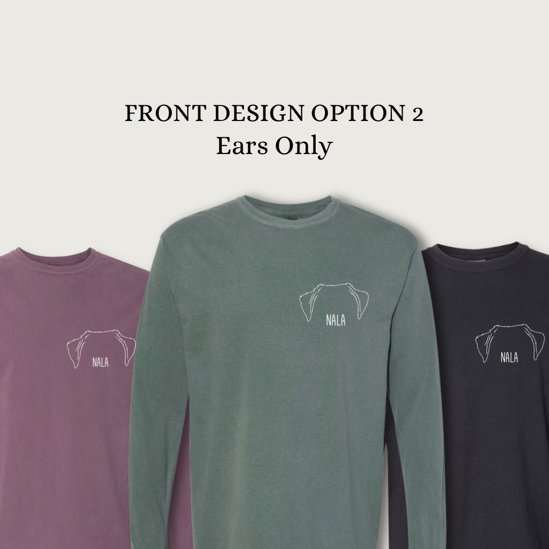 Custom Pet Portrait *Long Sleeve Tee*