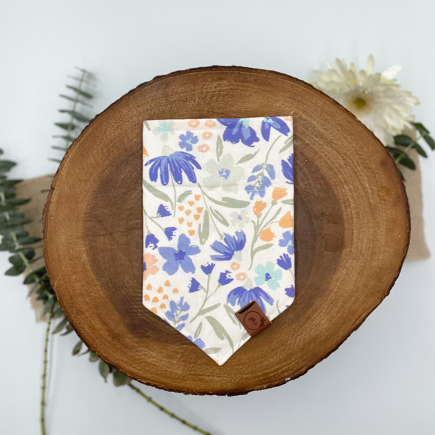 Violet Florals Dog Bandana