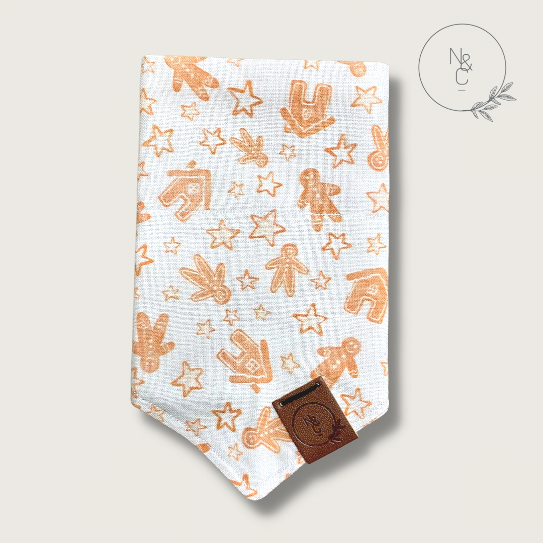 Gingerbread Wishes Dog Bandana