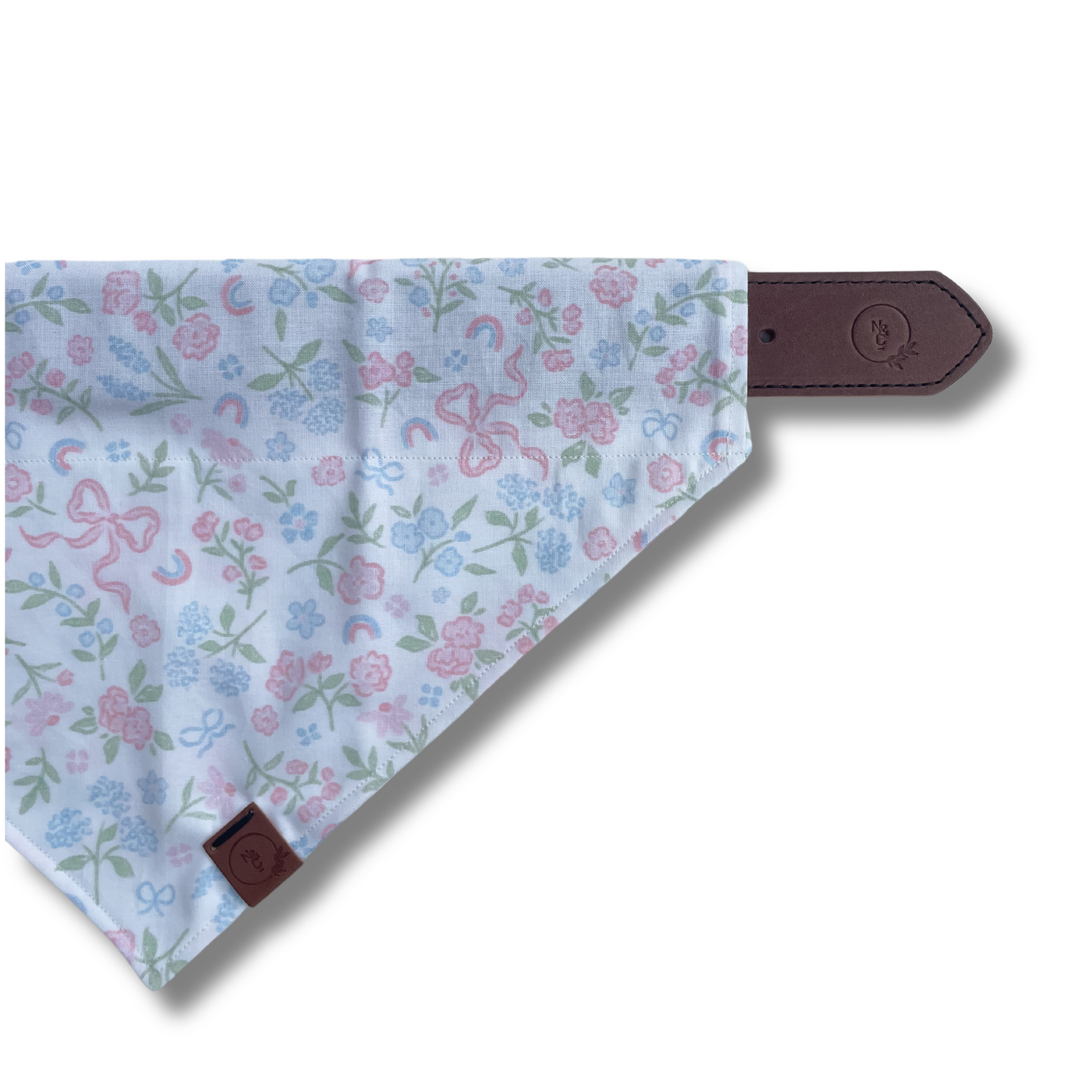 Delicate Florals & Bows Dog Bandana