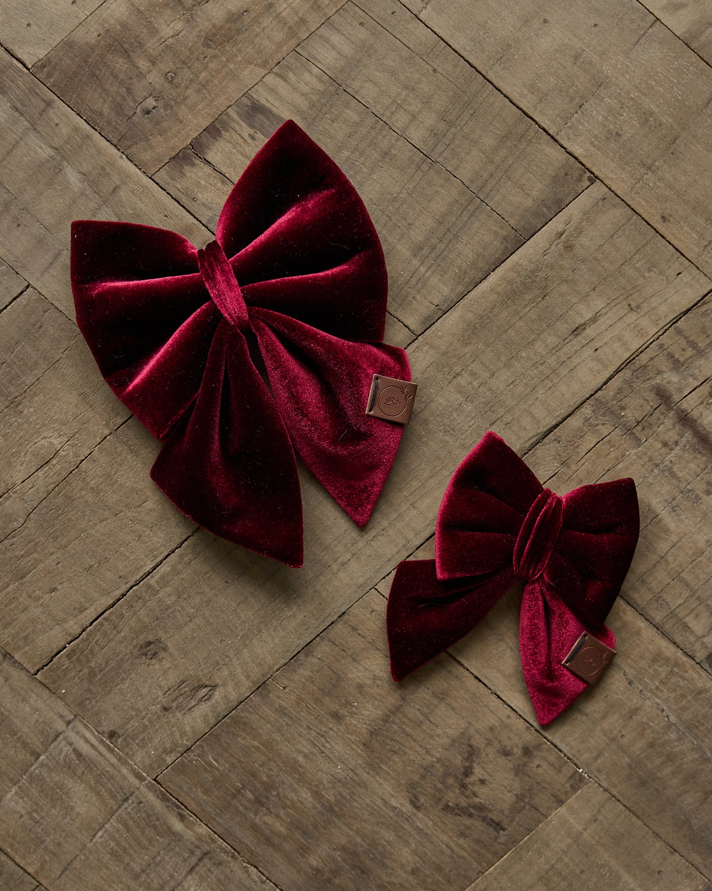 Red Velvet Dog Bow