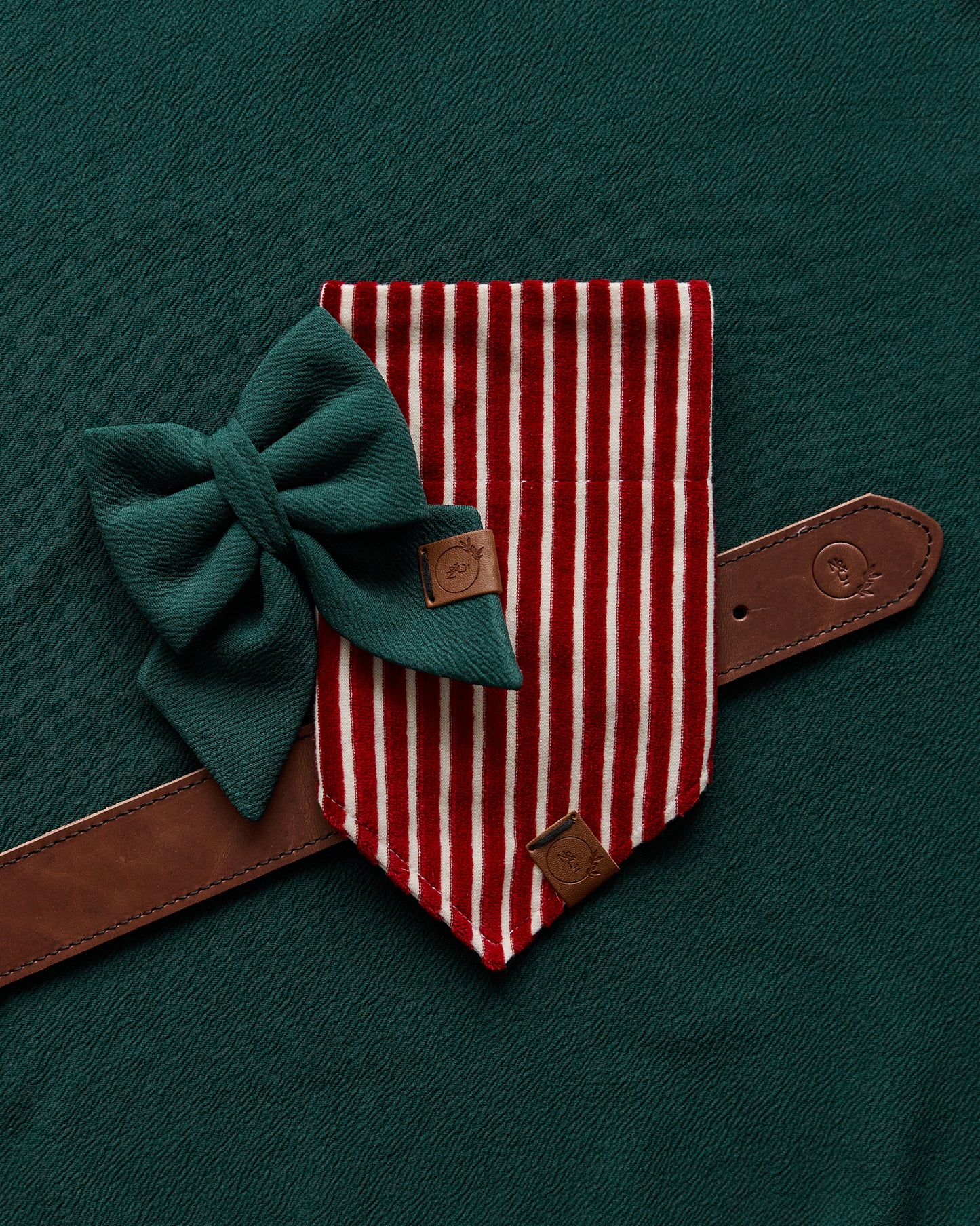 Holiday Stripes Dog Bandana
