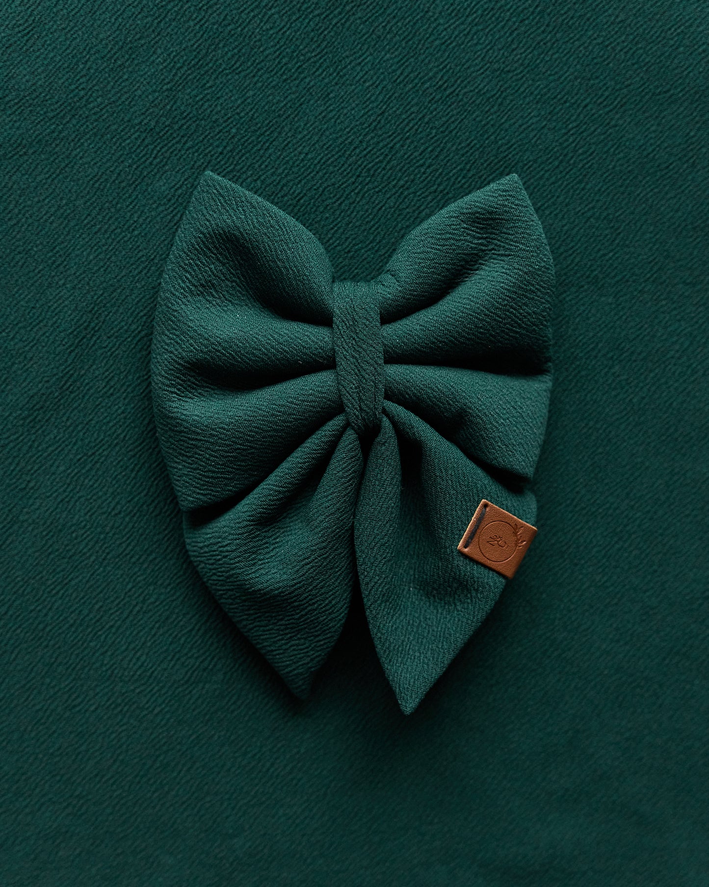Forest Green Dog Bow