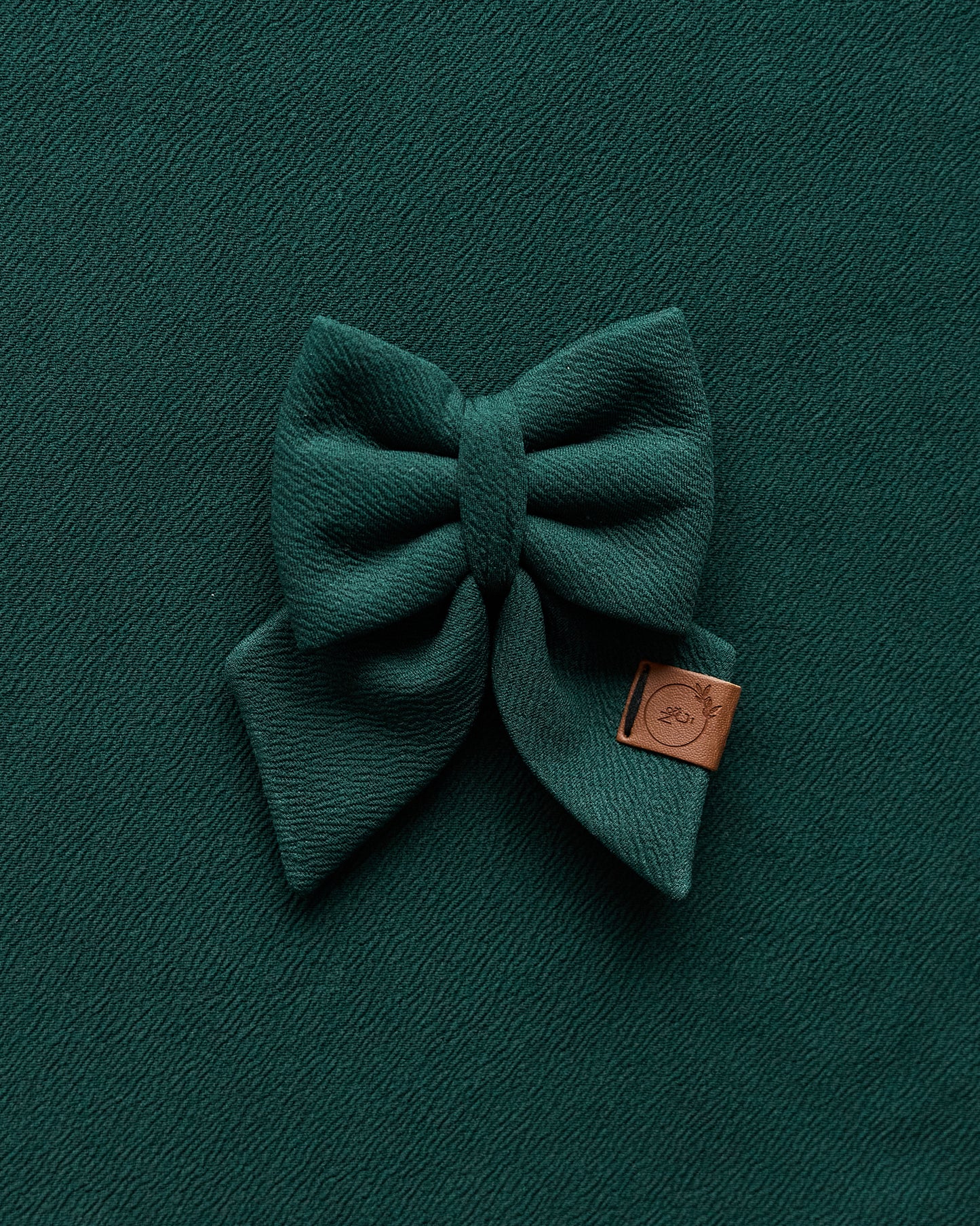 Forest Green Dog Bow