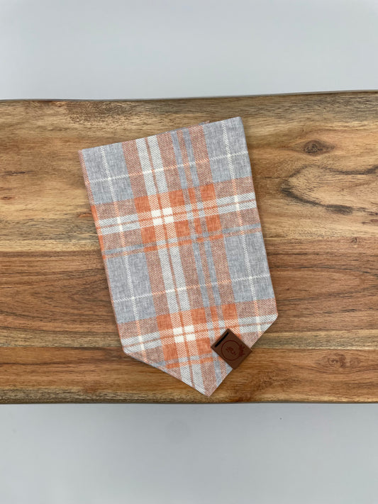 Fall Flannel Dog Bandana